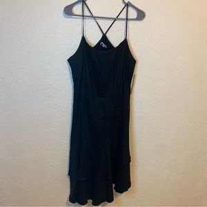 NWT Antonio Melani - Christine Dress 12 Black Linen Little Black Dress Cocktail